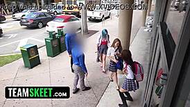 the bikini thief gets caught and fucked by the angry security guard