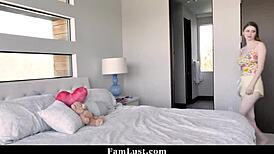 Cute Step Sister Step Mom Threesome