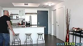 this lesbian milf is getting intense oral from her teen lover in bondage