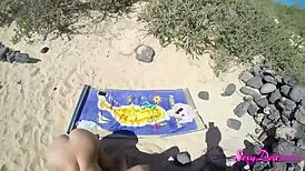 Enjoy a spicy pov adventure on the beach shoreline with sizzle