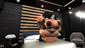 Chubby rice bunny gets pounded by dark meat in casual encounter