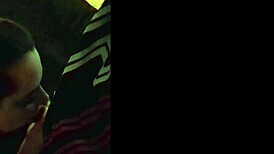 Amber gives the rookie cameraman a warm blowjob