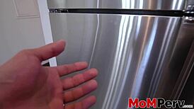 Thick Brunette Stepmom Natasha Nice Swallows Stepson Cum