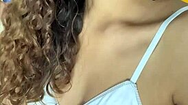 beautiful petite woman masturbates in amateur selfie video