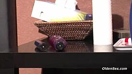 german amateur housewife in pantyhose masturbating solo