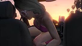 Franklin Gets Intense Hooker Service In GTA 5