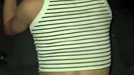 fucking this skinny latina big ass while chatting with her cuckold boyfriend!