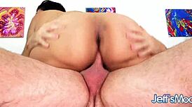 Asian BBW Miss Lingling's Huge Tits Get Sprayed With Cum