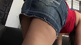 I finger my brown hair pie with tattoos