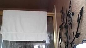 Amateur Asian Enjoys Relaxing Shower Bathing Session