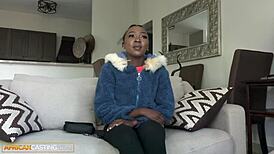 Skinny Ebony Babe Willing For BWC Agent