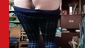 Michelle's Intriguing Transvestite Photos in Lace Skirt