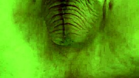 watch this uncut big tattooed cock cum hands free from anal prolapse?