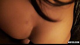 pov blowjob in asian foursome with deepthroat and doggystyle