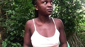 Crazy Bitch Twerking In Sexy Clothes Before Revealing Small Cute Tit