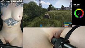 TWITCH STREAMER PLAYS RUST NAKED WHILE CHAT TEASES PUSSY W INTENSE VIBRATOR PART 2