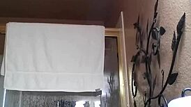 Amateur Asian Enjoys Relaxing Shower Bathing Session