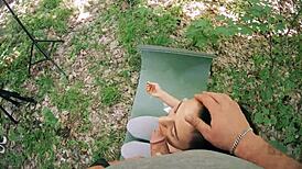 did you jerk off to this ponytail brunette's meditation freeuse facial?