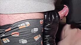 Huge Cum Explosion On Condom During Intense Blowjob And Cumshot Session