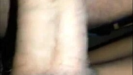 horny black couple having vaginal sex closeup pov