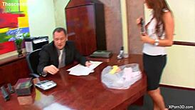 Is This Hot Busty Teen Secretary Fucking And Sucking Her Boss's Hard Big Dick?