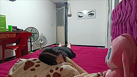 stepsister visits last long with stepdad.