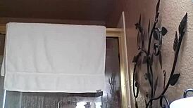 Amateur Asian Enjoys Relaxing Shower Bathing Session