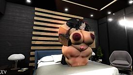 Chubby rice bunny gets pounded by dark meat in casual encounter