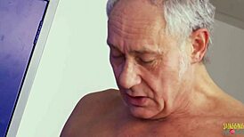 Louise Jensen Enjoys Group Fun with Two Guys