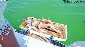 i watch amirah adara and angel emily toy their buttholes outdoors