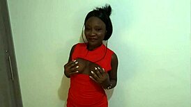 Just unlocked an afro black latin girl's naughty ways in her first audition sucking big cock - jhodez1.