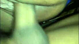 horny black couple having vaginal sex closeup pov