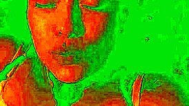 Exotic Bluee shows pleasure while pussy licked