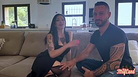 priscilla belle brune SUFFERS two HARD cocks