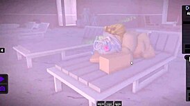 Roblox slut moans as big black cock fucks her rough and hard