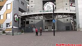 Inked goth spoils Amsterdam tourist! 😈