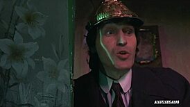 Halina Kowalska exposes her big tits in a nude handjob scene at the sanatorium pod klepsydra.