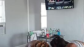 Drippinvelvet and princess hayze give gaktrizzy head after orgy