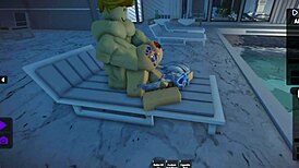 Roblox slut moans as big black cock fucks her rough and hard