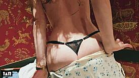 Risky sex in the fitting room with a sales assistant!