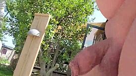 Naked Morning Stroll Flashes Camping Visitors Boldly