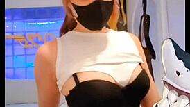 Olga Aoki moans during deepthroat and creampie 😍