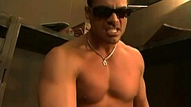 Horny Petite Babe Fucks Muscular Man Standing