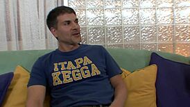 She's fingering her shaved pussy before getting fucked in the ass.