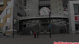 Inked goth spoils Amsterdam tourist! 😈