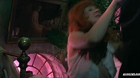 Halina Kowalska exposes her big tits in a nude handjob scene at the sanatorium pod klepsydra.