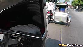 Trikepatrol Hairy Pussy Pinay Rides Big Foreign Hammer Cock