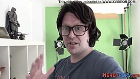 Leeds nerd fingerbangs skinny british amateur