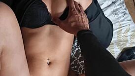 Wow, this brunette teen with a big natural ass and perfect body got her first big fuck and creampie, it was amazing