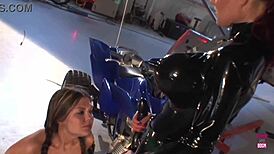 These Two Amazing Lesbian Friends Had Fun With Their Strap On In A Warehouse!